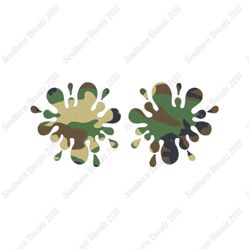 Pair Of Paint Ball Splatter