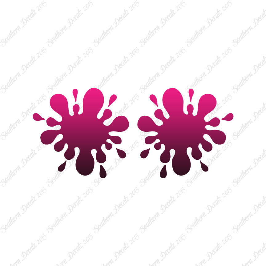 Pair Of Paint Ball Splatter