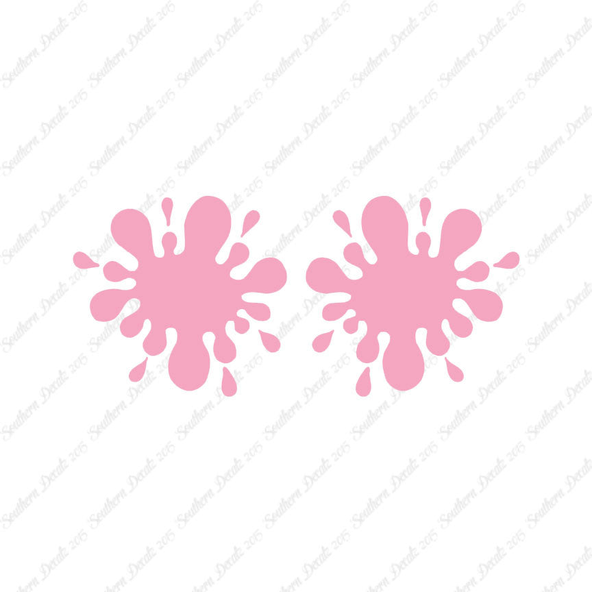 Pair Of Paint Ball Splatter