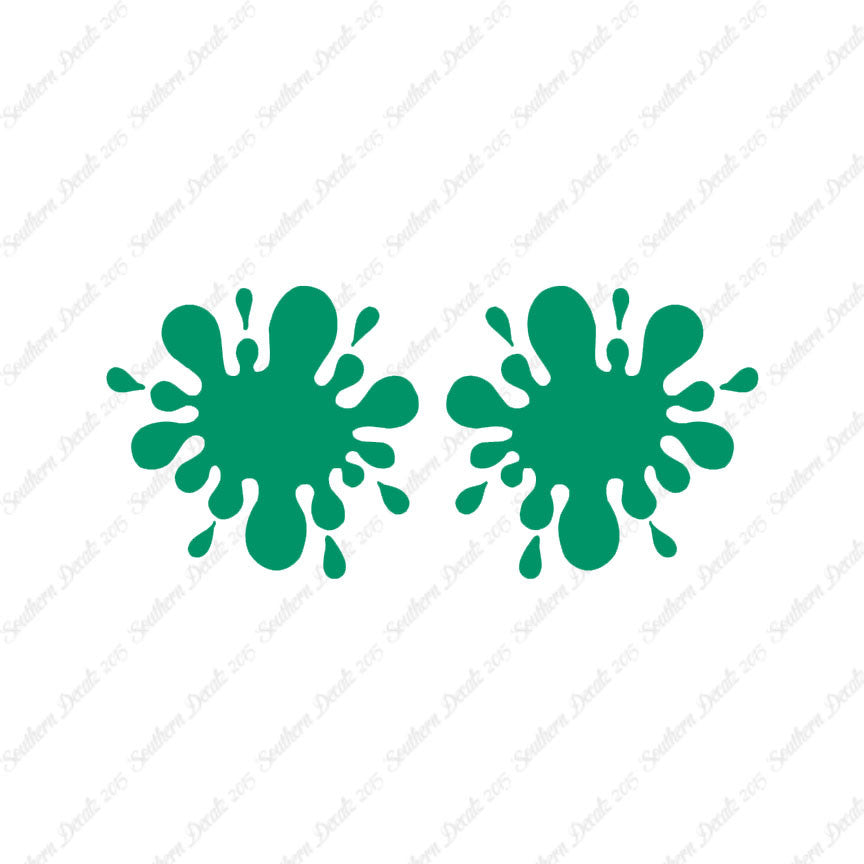 Pair Of Paint Ball Splatter