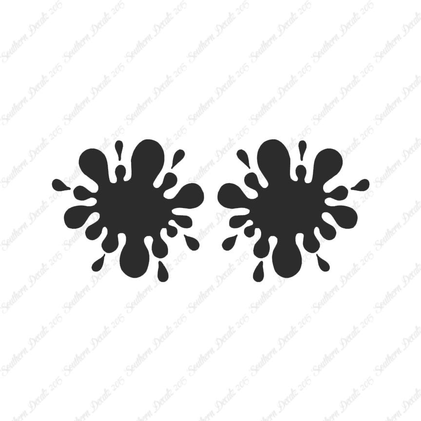 Pair Of Paint Ball Splatter