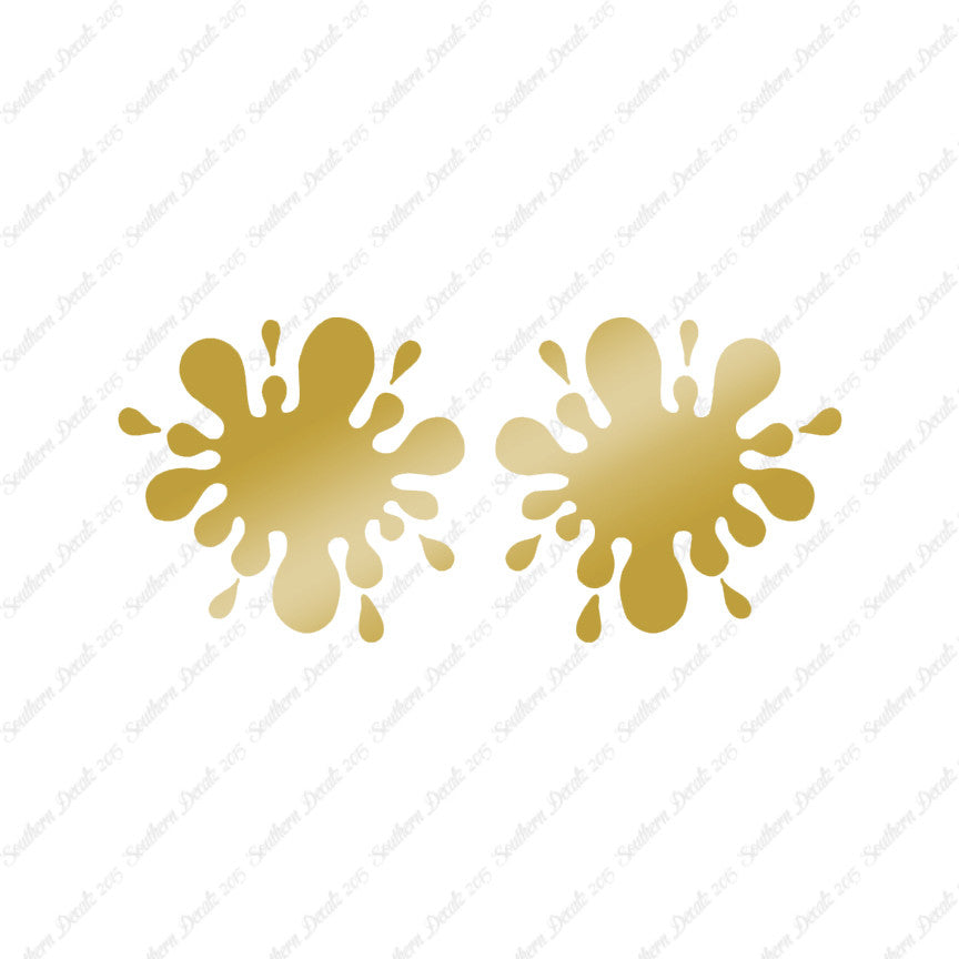 Pair Of Paint Ball Splatter