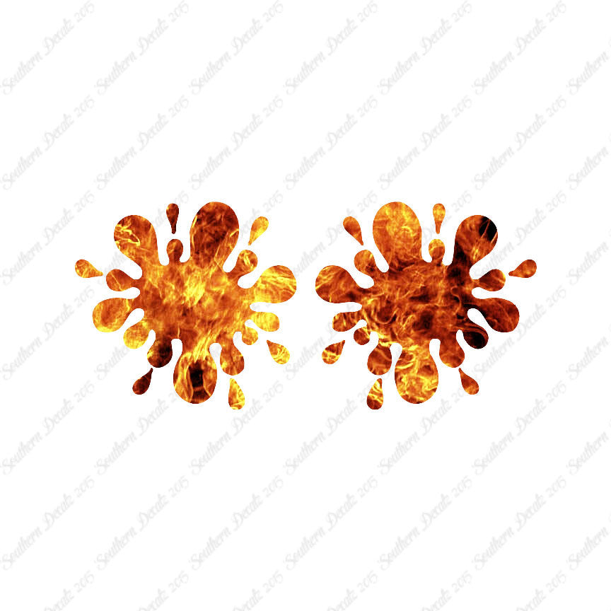 Pair Of Paint Ball Splatter