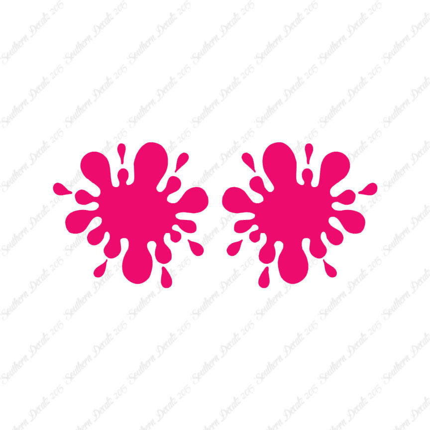 Pair Of Paint Ball Splatter