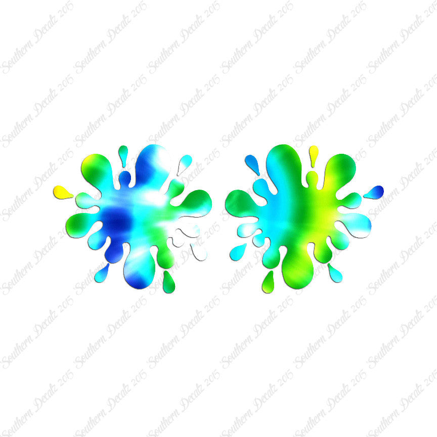 Pair Of Paint Ball Splatter
