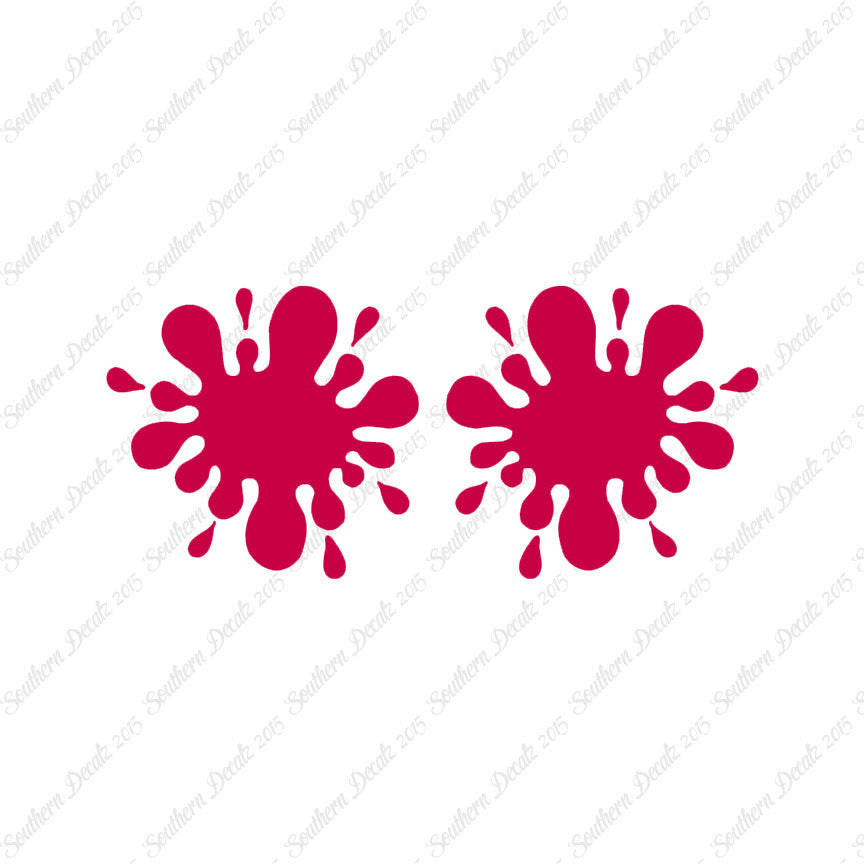 Pair Of Paint Ball Splatter