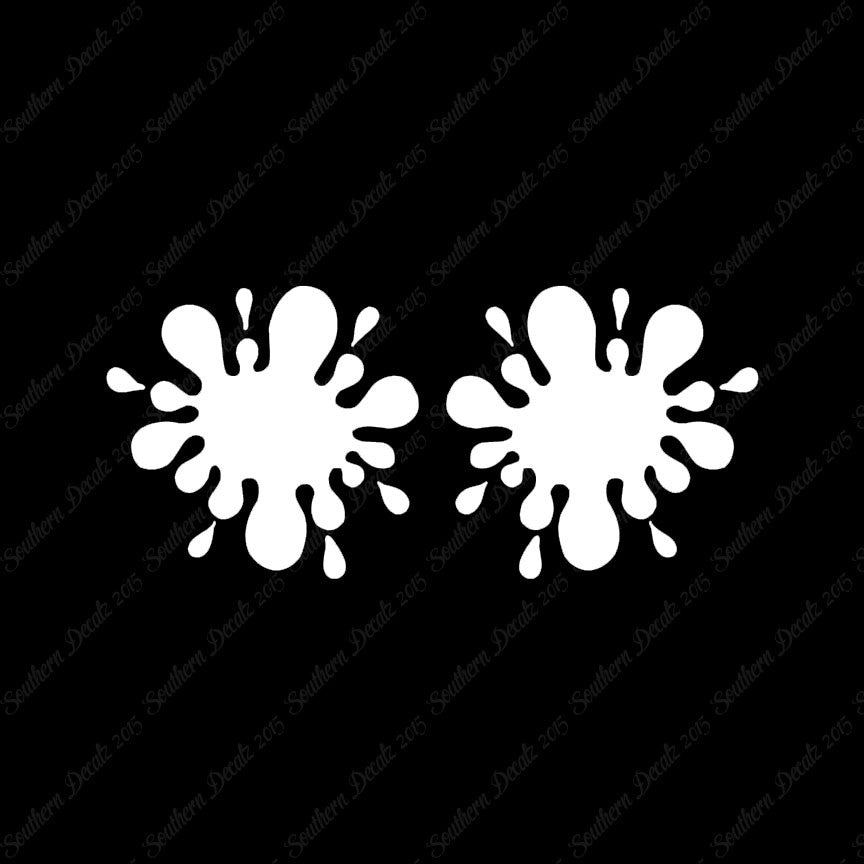 Pair Of Paint Ball Splatter