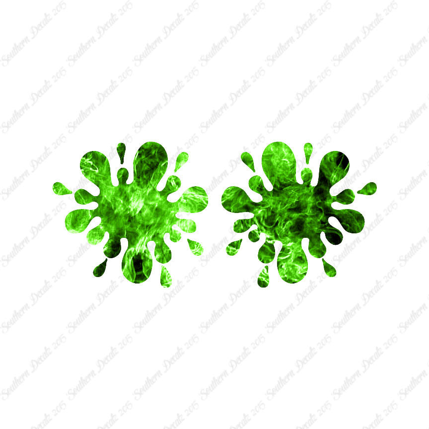 Pair Of Paint Ball Splatter