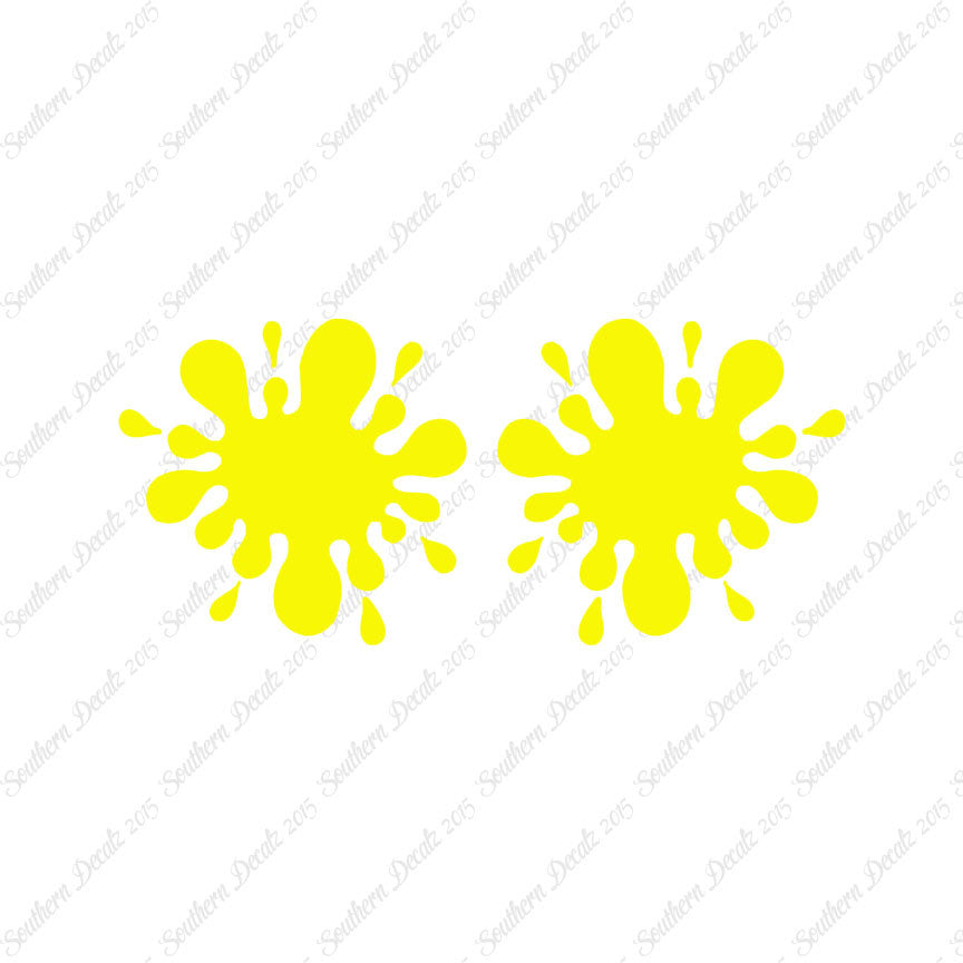 Pair Of Paint Ball Splatter