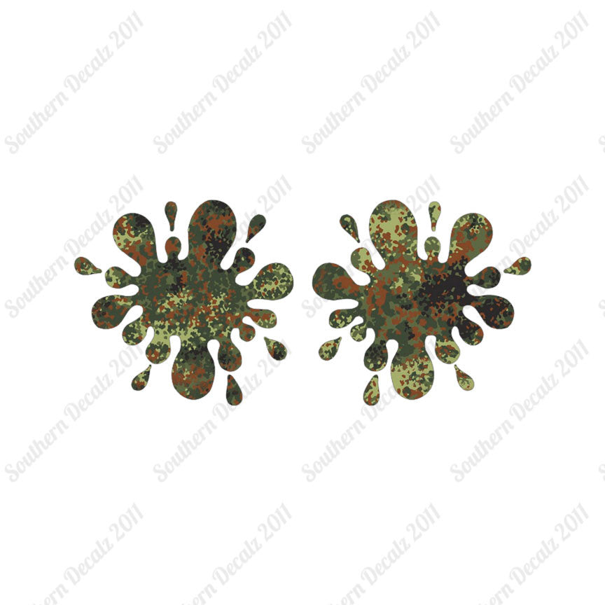 Pair Of Paint Ball Splatter