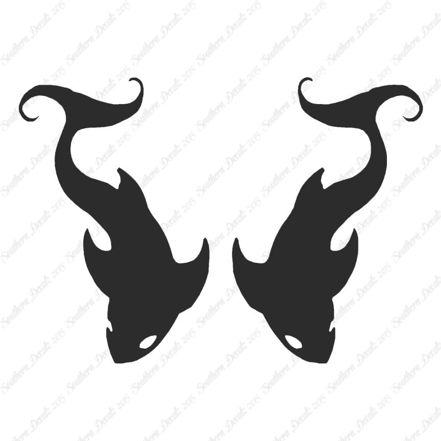 Pair Of Tribal Shark Fish