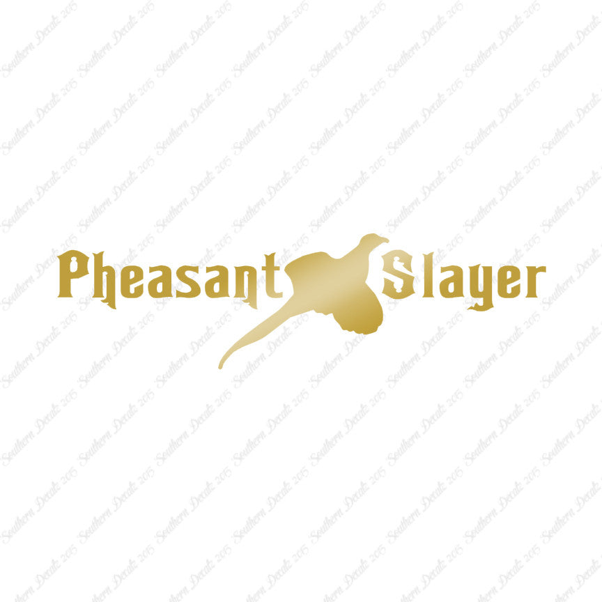 Pheasant Slayer Hunting