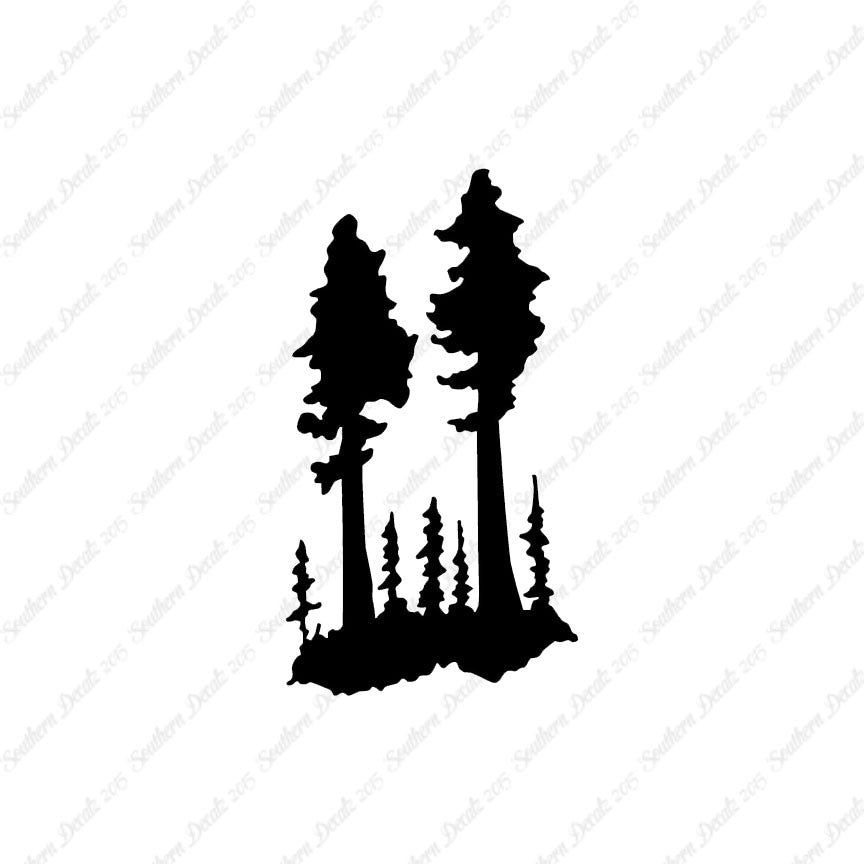 Palm Trees Forest Drawing