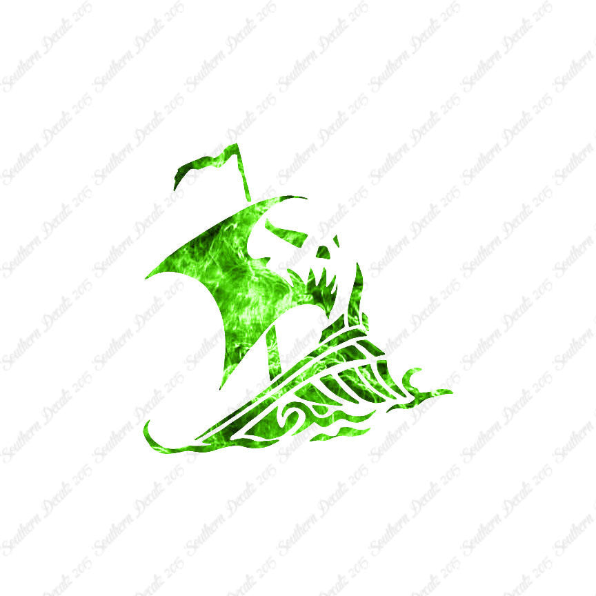 Tribal Pirate Ship Flag