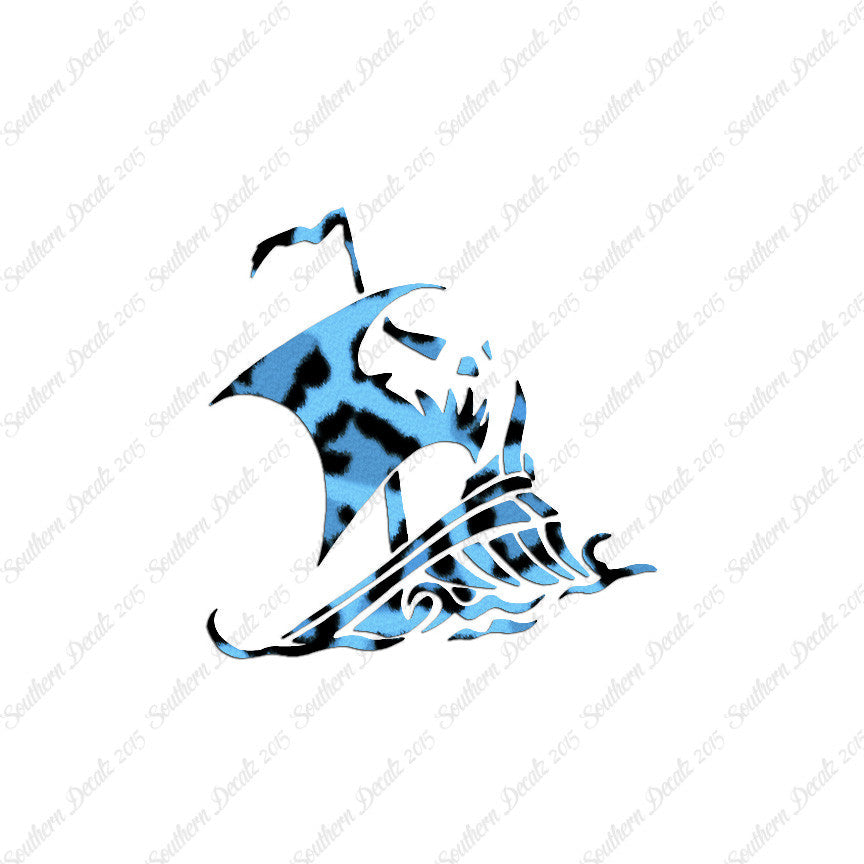 Tribal Pirate Ship Flag