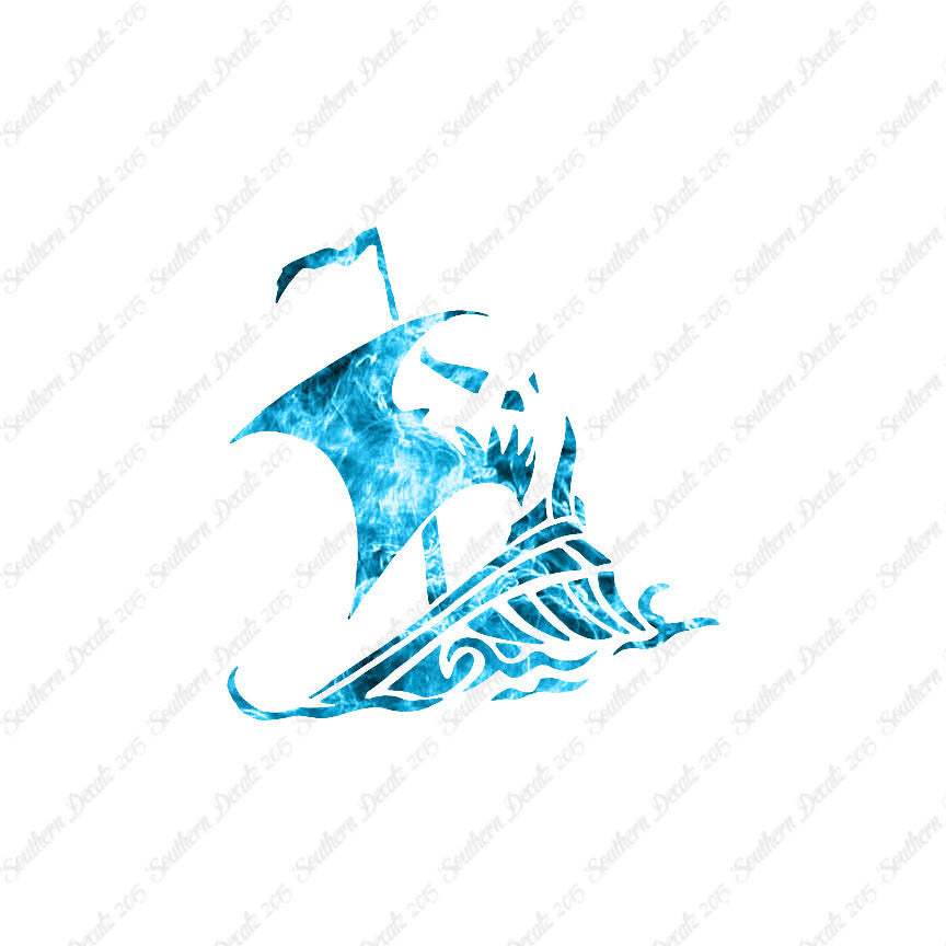 Tribal Pirate Ship Flag