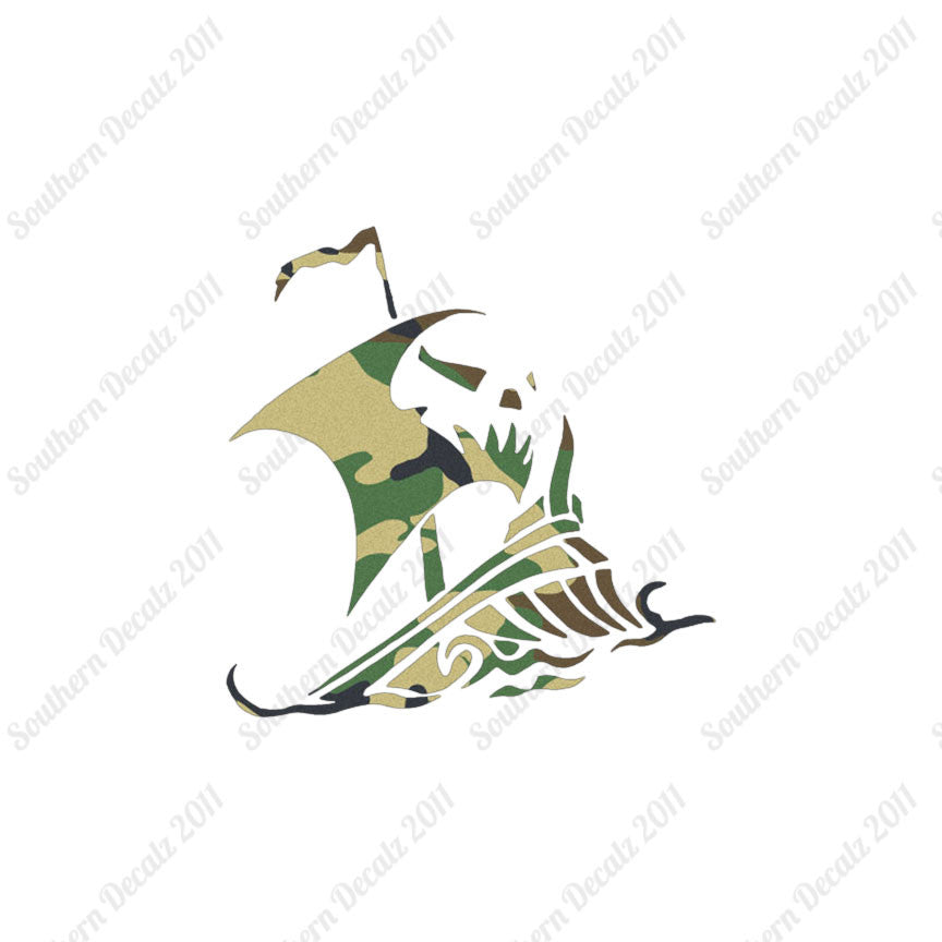 Tribal Pirate Ship Flag