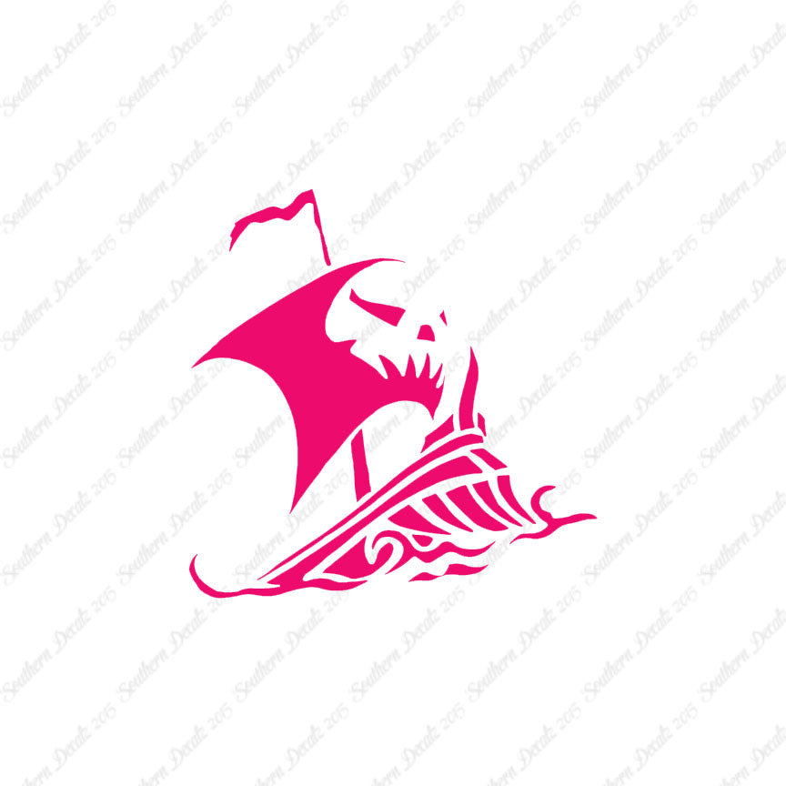 Tribal Pirate Ship Flag