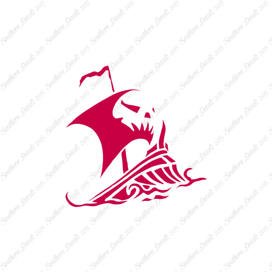 Tribal Pirate Ship Flag