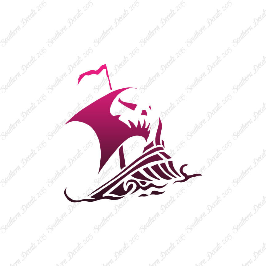 Tribal Pirate Ship Flag