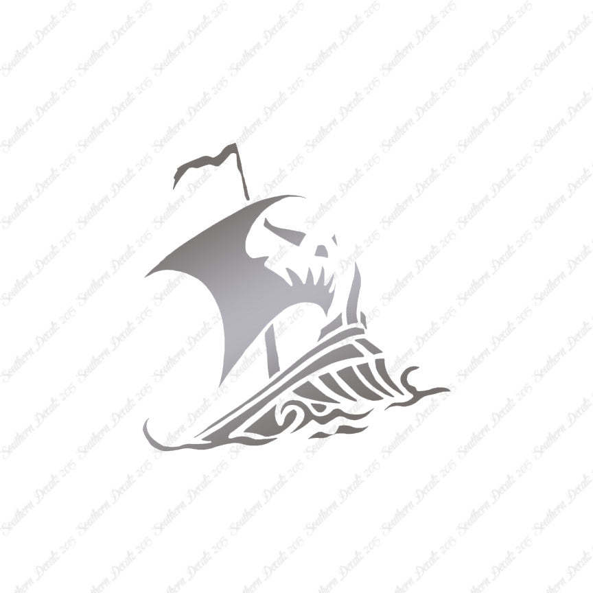 Tribal Pirate Ship Flag