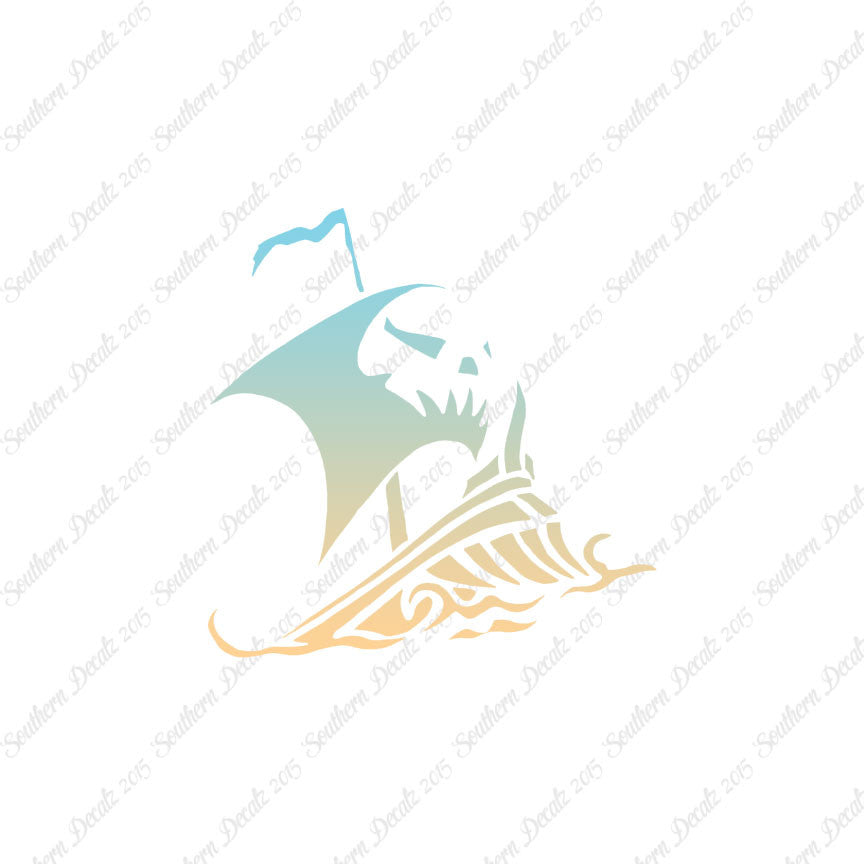Tribal Pirate Ship Flag