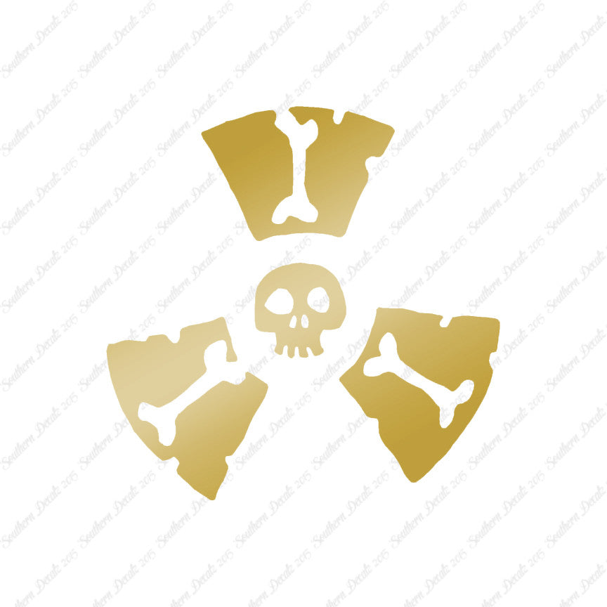 Radioactive Symbol Skull