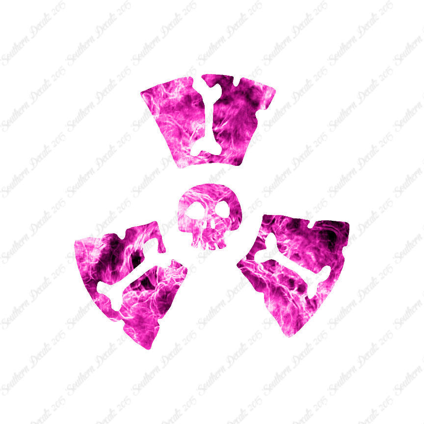 Radioactive Symbol Skull