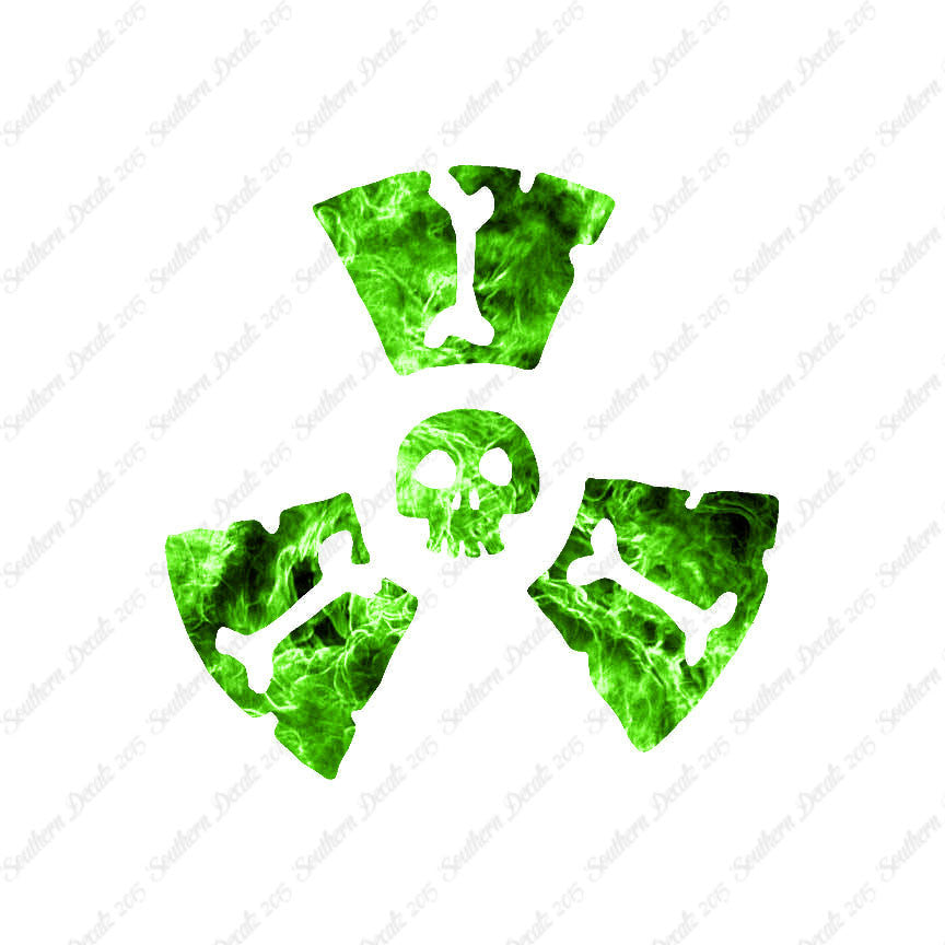 Radioactive Symbol Skull
