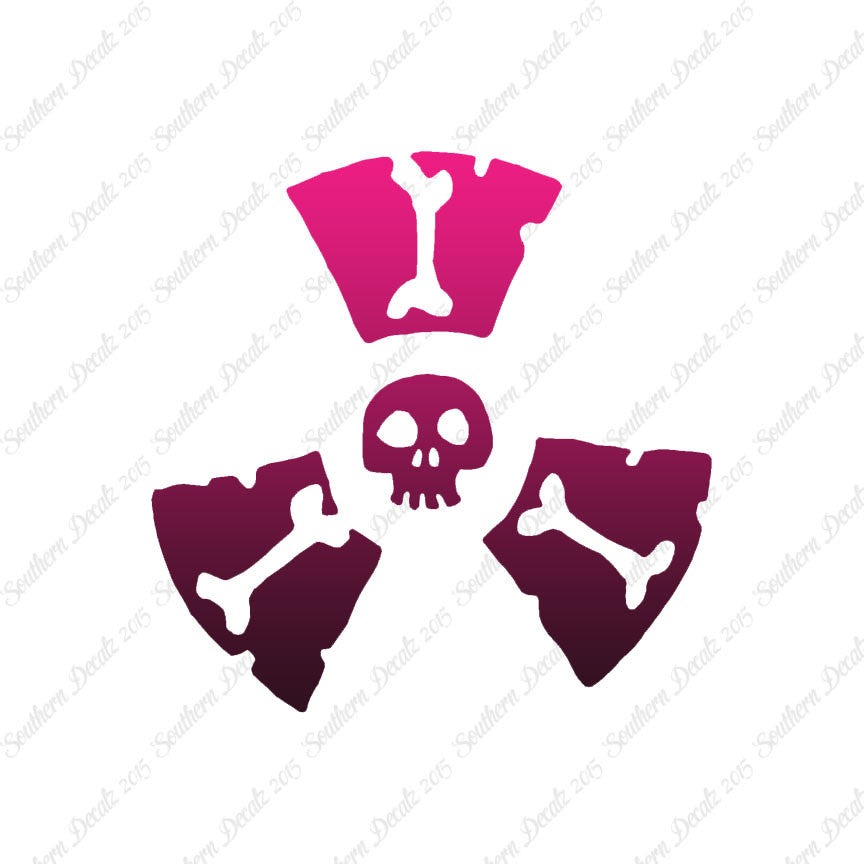 Radioactive Symbol Skull
