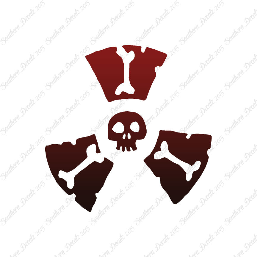 Radioactive Symbol Skull