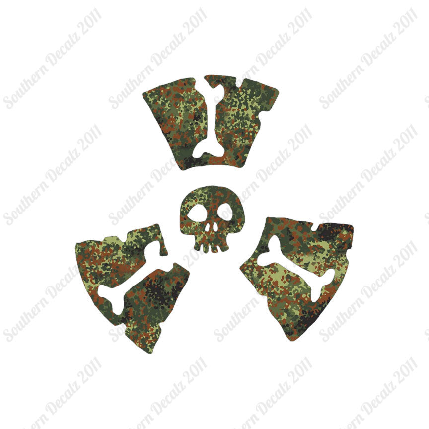 Radioactive Symbol Skull