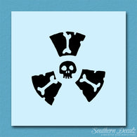 Radioactive Symbol Skull