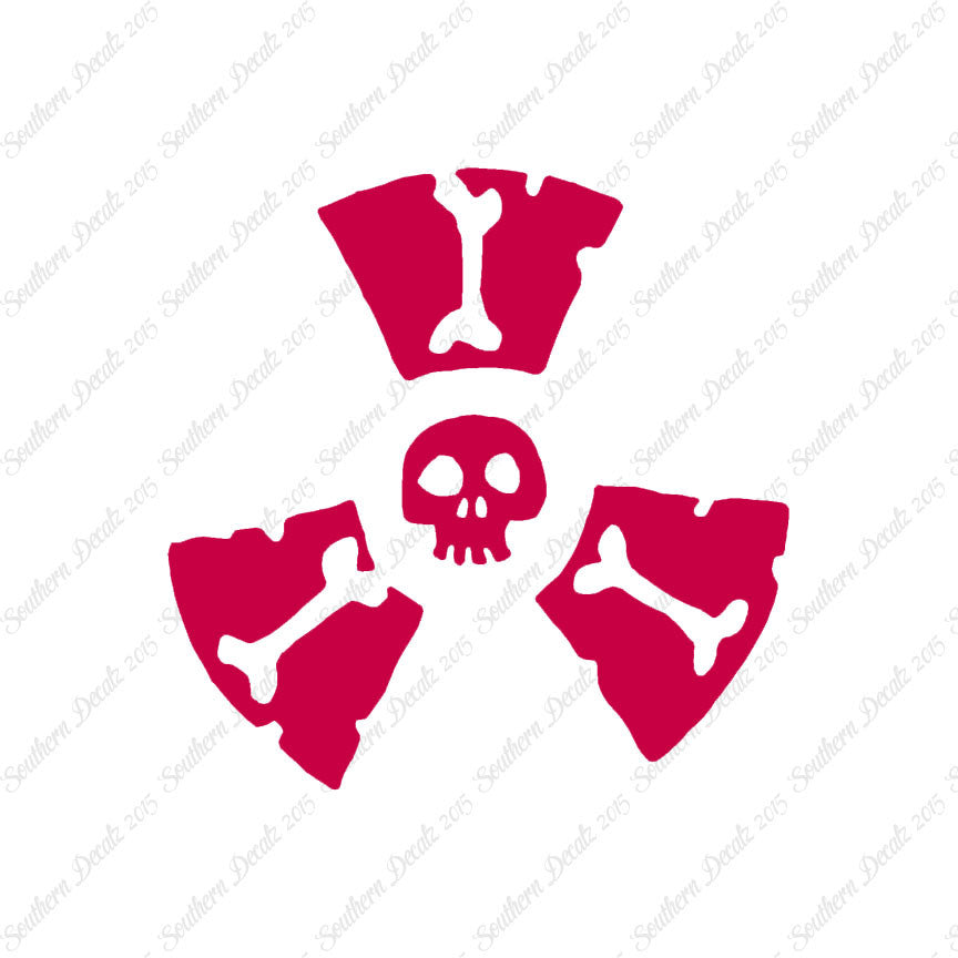 Radioactive Symbol Skull