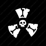 Radioactive Symbol Skull