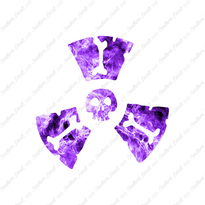 Radioactive Symbol Skull