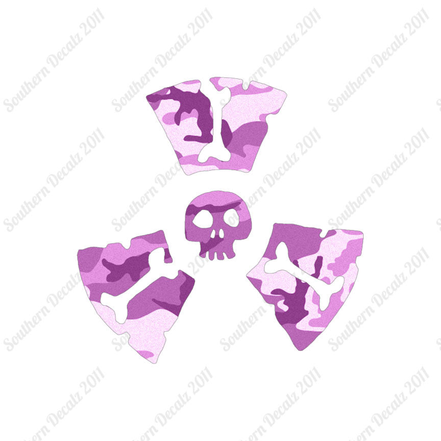 Radioactive Symbol Skull