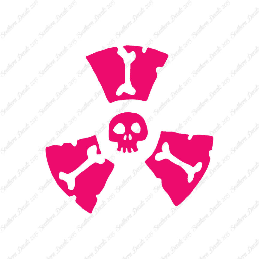Radioactive Symbol Skull