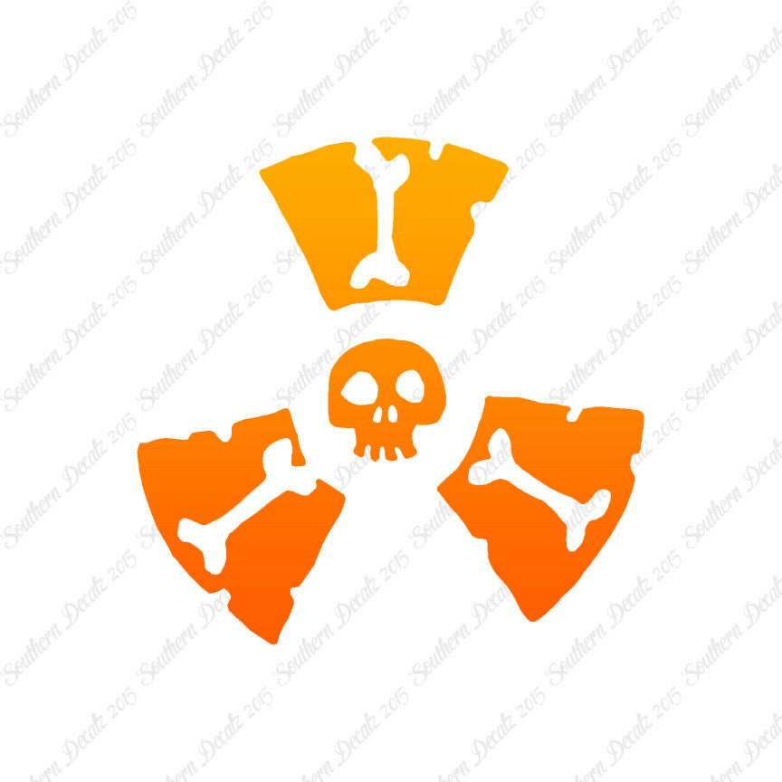 Radioactive Symbol Skull