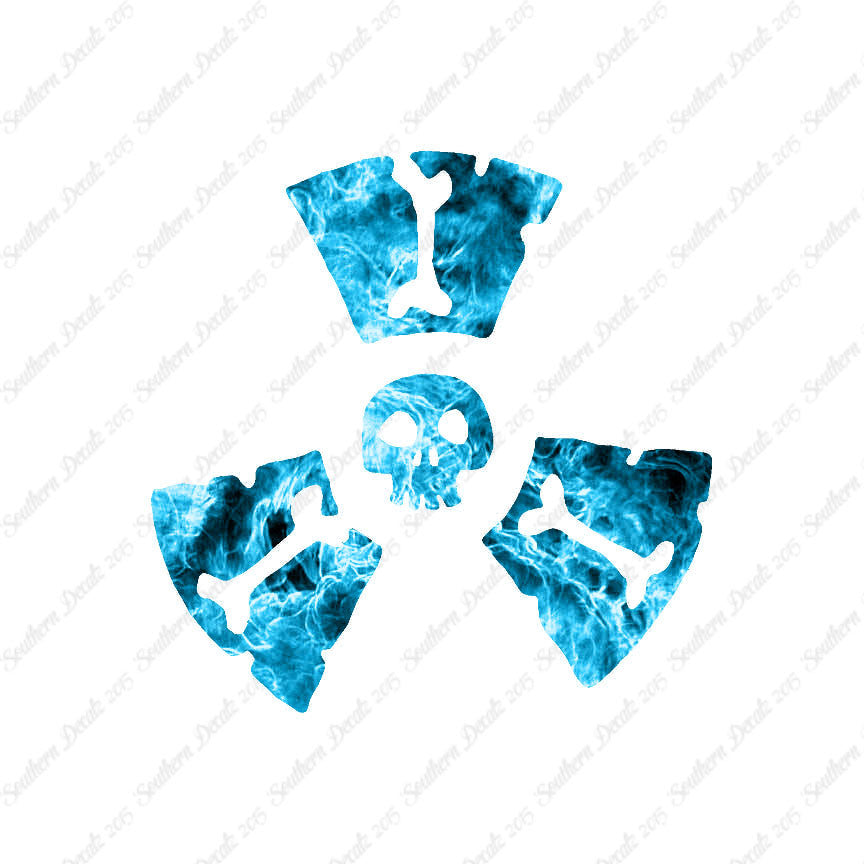 Radioactive Symbol Skull