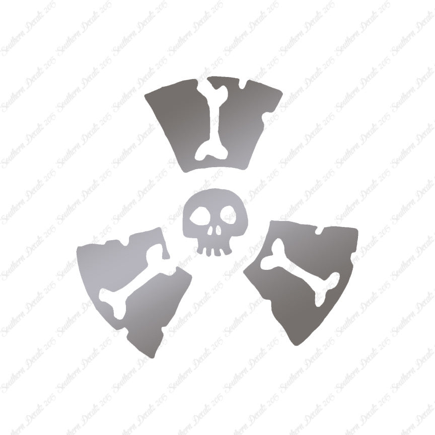 Radioactive Symbol Skull