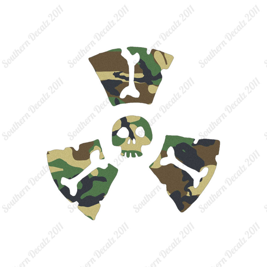 Radioactive Symbol Skull