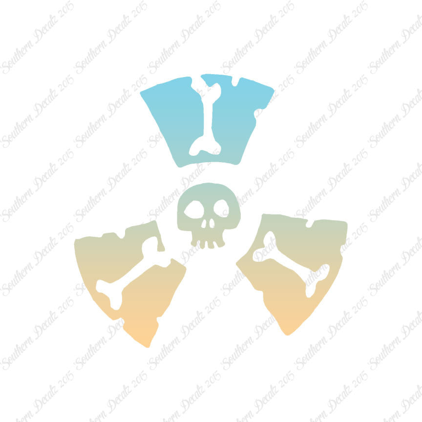 Radioactive Symbol Skull