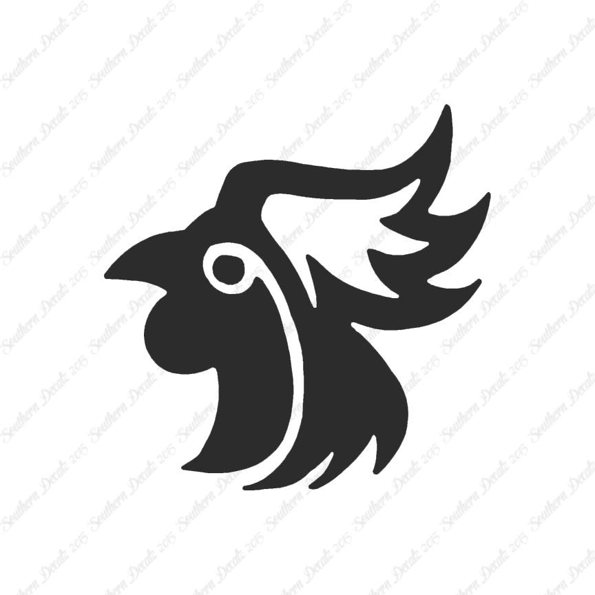 Tribal Rooster Head
