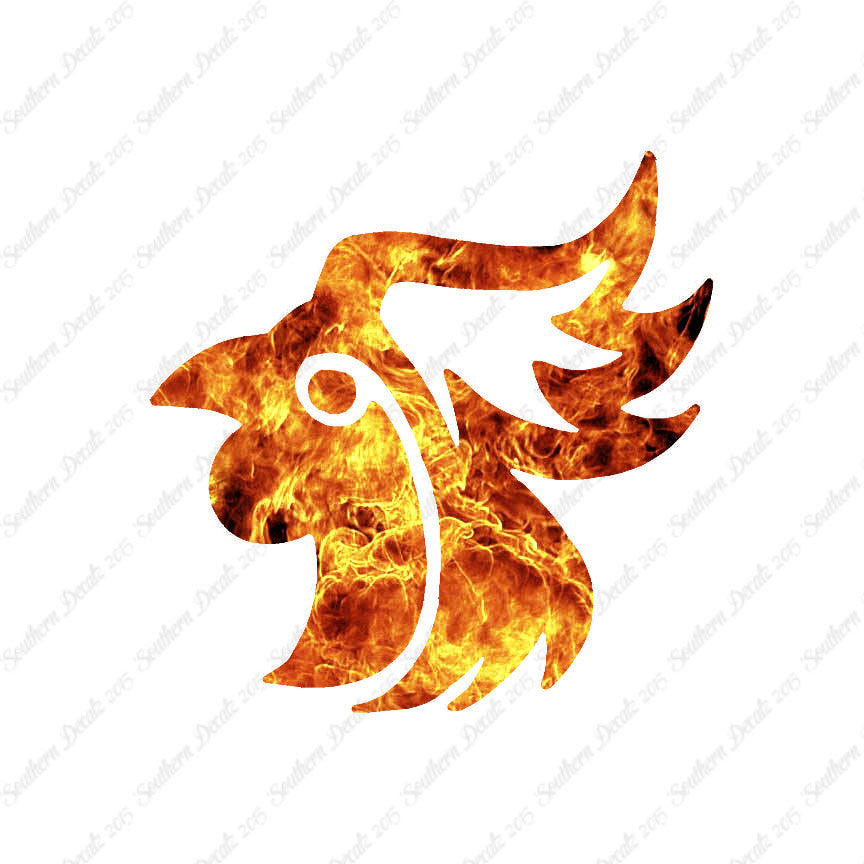 Tribal Rooster Head