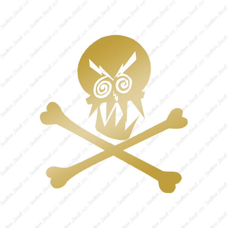 Angry Skull Crossbones