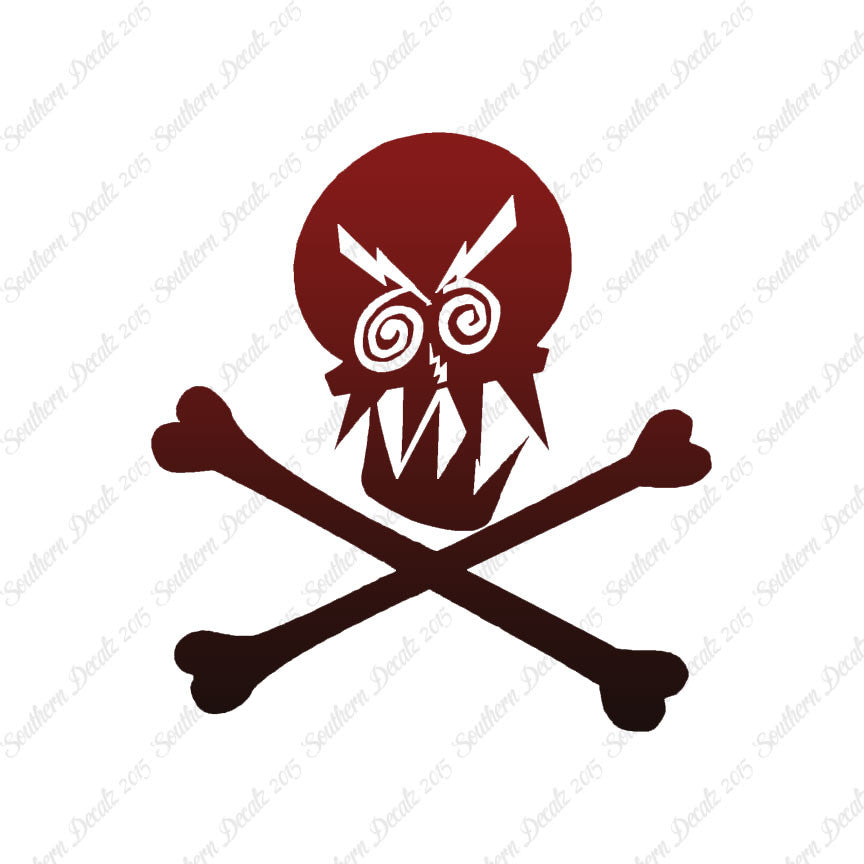 Angry Skull Crossbones