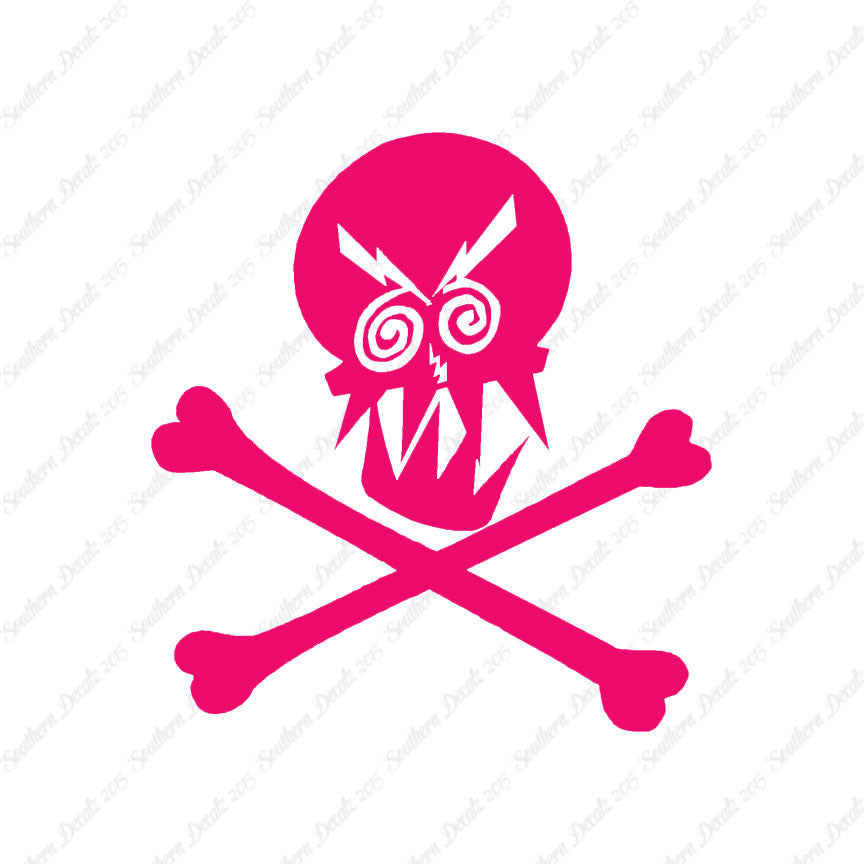 Angry Skull Crossbones