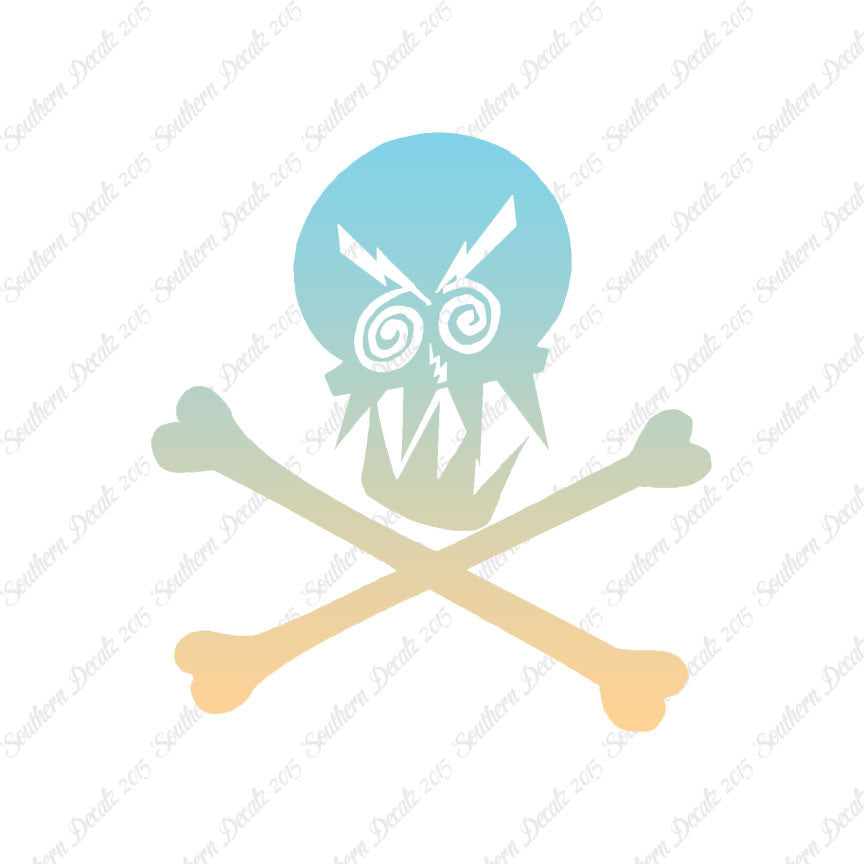 Angry Skull Crossbones