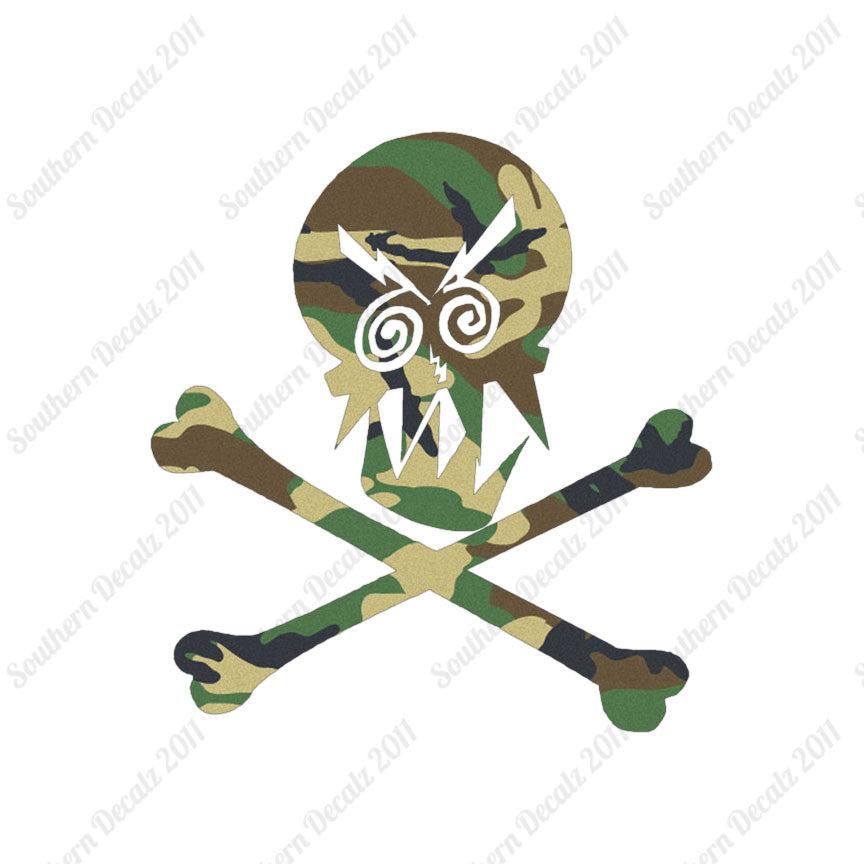 Angry Skull Crossbones